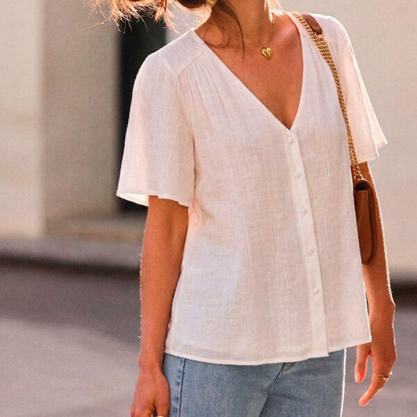 Blusa blanca Éloïse