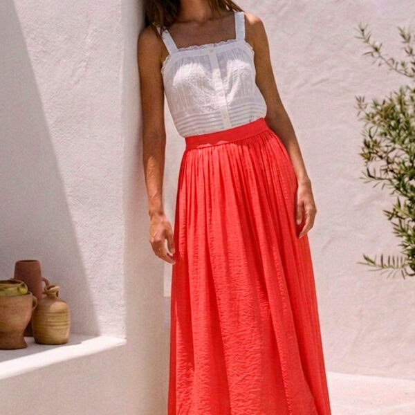 Falda coral Eloane